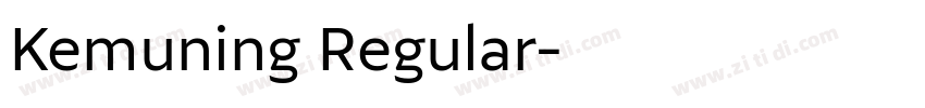 Kemuning Regular字体转换